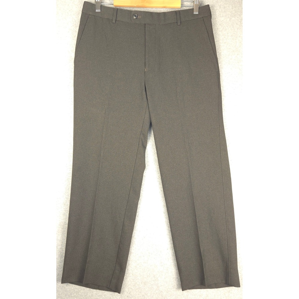 Peter Millar‎ Crown Sport Mens Charcoal Grey Dress Pants 34x34 (Hemmed 34x27)